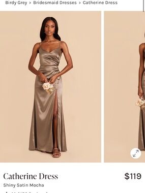 Birdy Grey shiny satin mocha 0X size